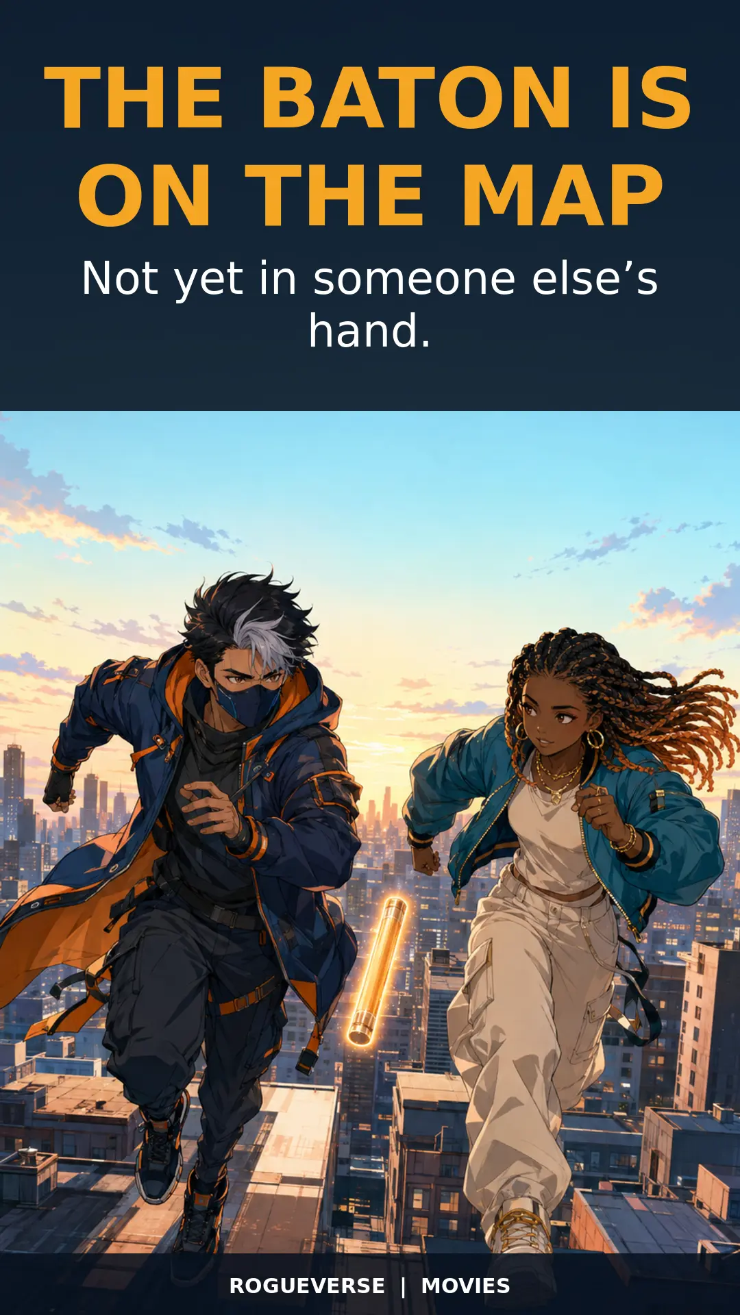 Card seven: The baton is on the map, not yet in someone else's hand